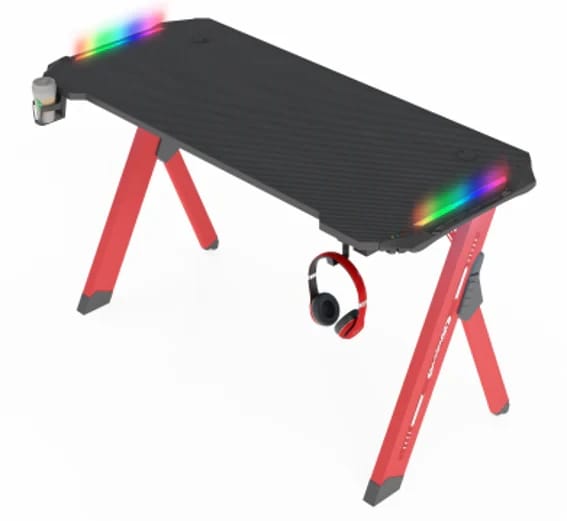 مكتب ألعاب Feex D2202 بنسيج ألياف الكربون RGB