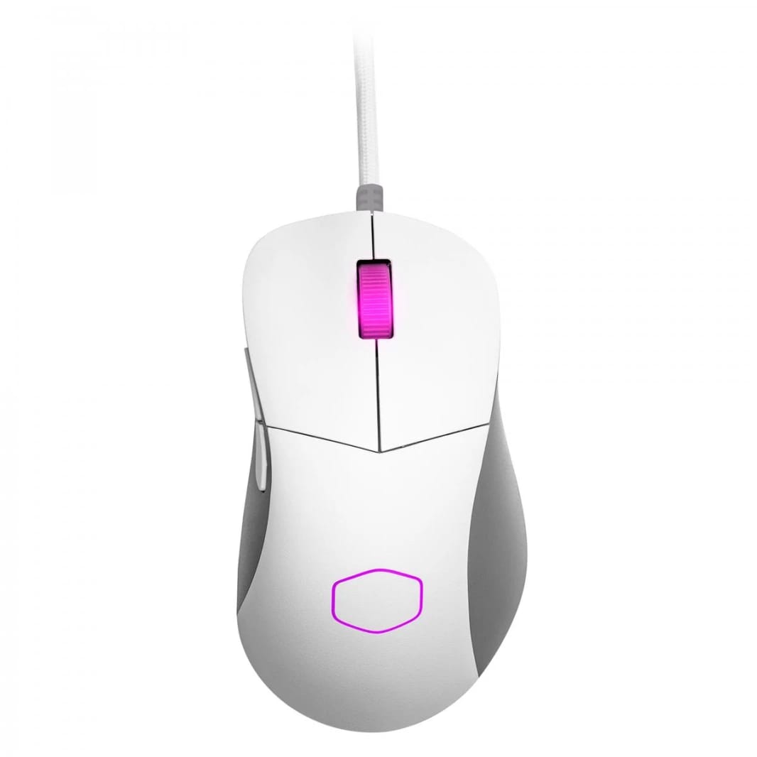 ماوس الألعاب Cooler Master MM730 RGB خفيف الوزن مع مستشعر بصري (أبيض غير لامع)