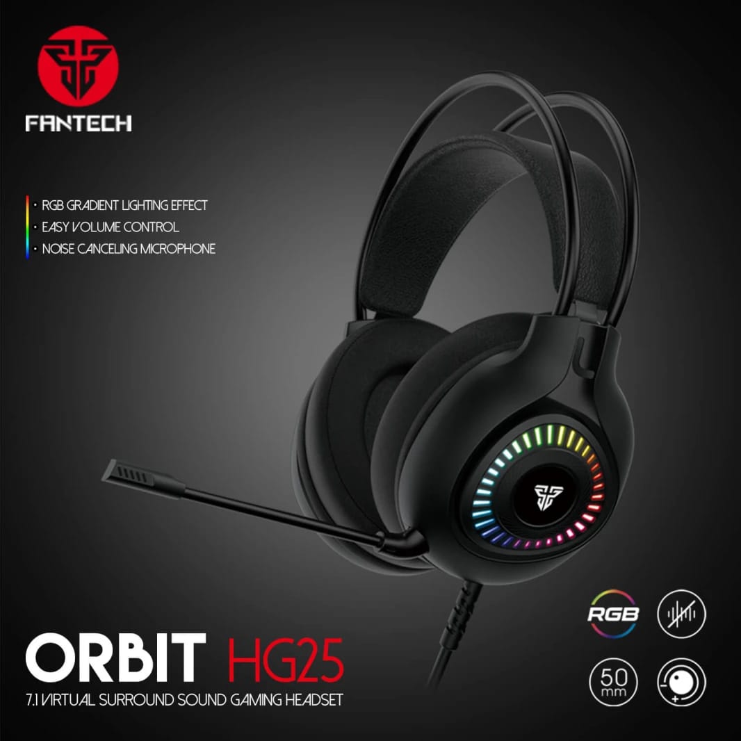 سماعة الألعاب FANTECH ORBIT HG25 7.1 VIRTUAL SURROUND SOUND Sound