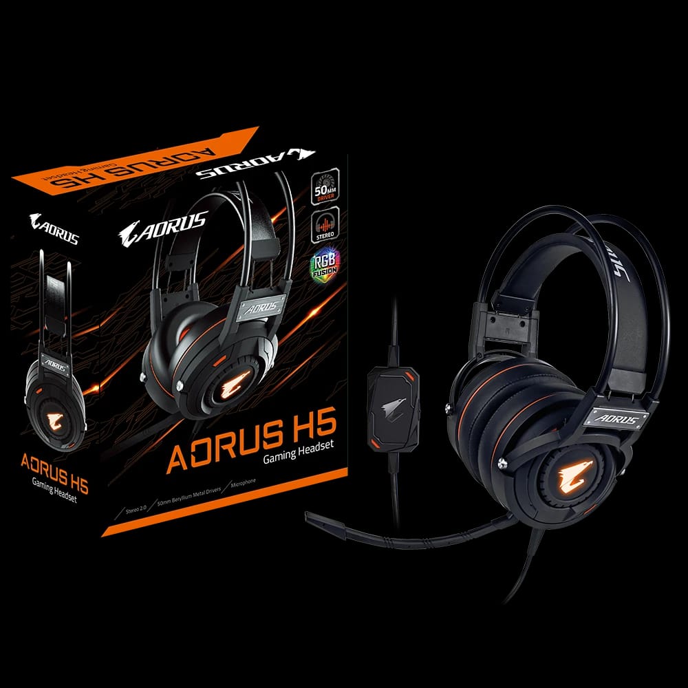سماعة الألعاب GIGABYTE AORUS H5 RGB STEREO
