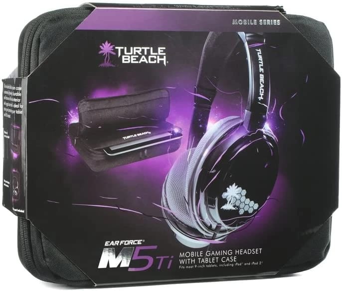 سماعة الألعاب المحمولة TurtleBeach Earforce M5Ti والكمبيوتر اللوحي iPad