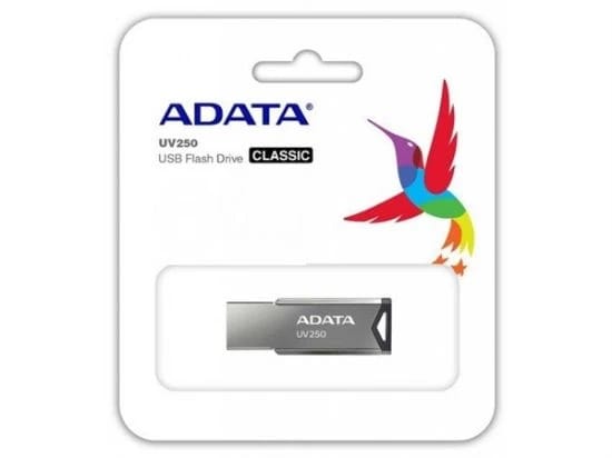 محرك أقراص فلاش USB معدني أسود من ADATA UV250 بسعة 16 جيجابايت (AUV250-16G-RBK)