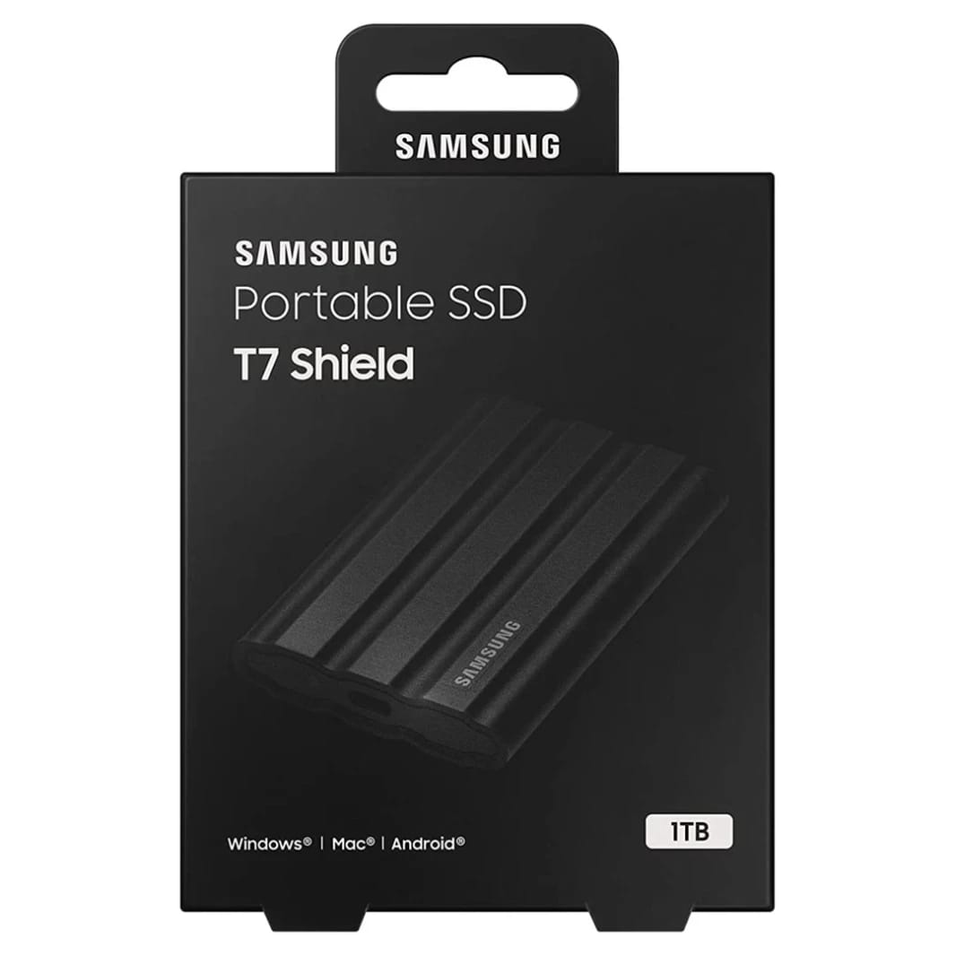 SAMSUNG T7 Shield 1TB: SSD محمول بمنفذ USB 3.2 | مقاوم للماء والغبار