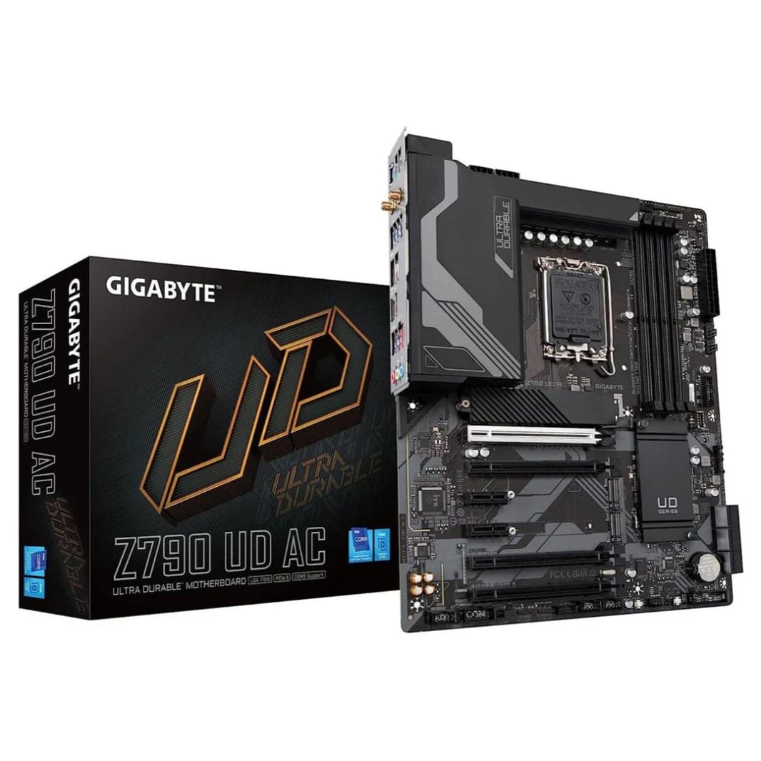 GIGABYTE Z790 UD AC WIFI: لوحة أم للألعاب بحجم ATX، سلسلة Intel 13th 12th، LGA 1700/DDR5/PCIe 5.0/3xM.2