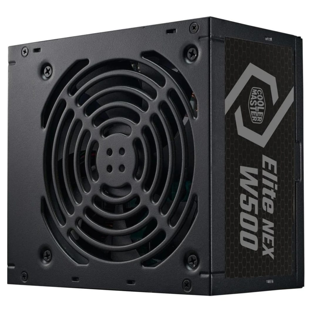 Cooler Master ELITE NEX WHITE W500: مصدر طاقة للمبتدئين بقوة 500 واط 80+ باللون الأبيض
