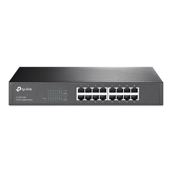 TP-Link TL-SG1016D محول جيجابت سطح المكتب/الرفوف ذو 16 منفذًا