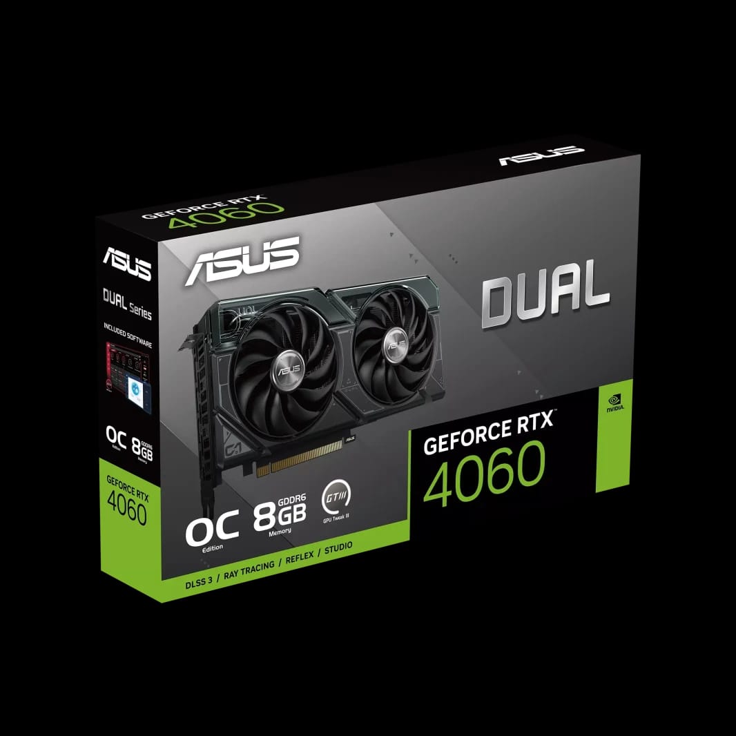 بطاقة رسوميات ASUS DUAL GEFORCE RTX 4060 OC EDITION 8GB GDDR6