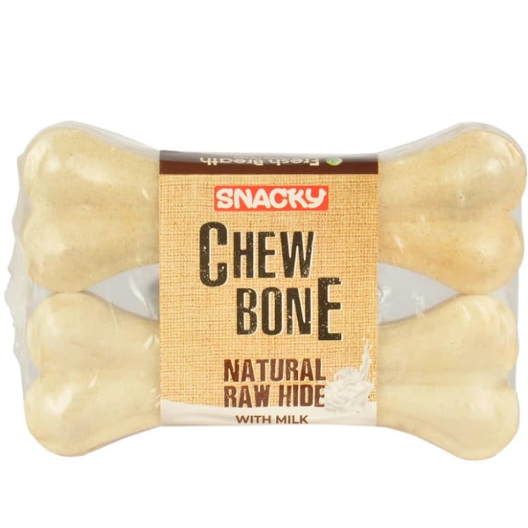 SNACKY White Pressed Bone 5" 95g for Dogs