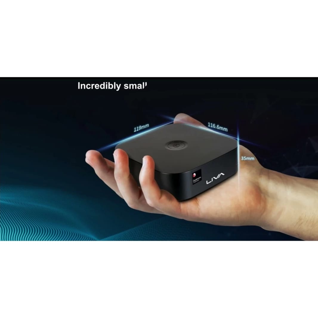 ECS ELITEGROUP DHF-01846 LIVA Mini Box QC710 Desktop Qualcomm Snapdragon SC7180 8-Cores For Home & Business