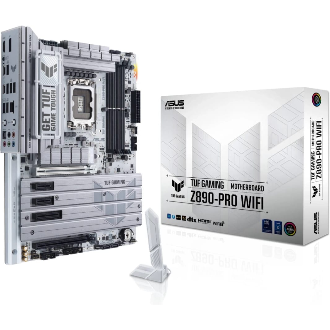 ASUS TUF GAMING Z890-Pro WIFI 7 Z890 DDR5 LGA 1851 Advanced AI PC-ready 4x M.2 SSD PCIe® 5.0 Thunderbolt™ 4 USB Type-C® 2.5Gb Lan