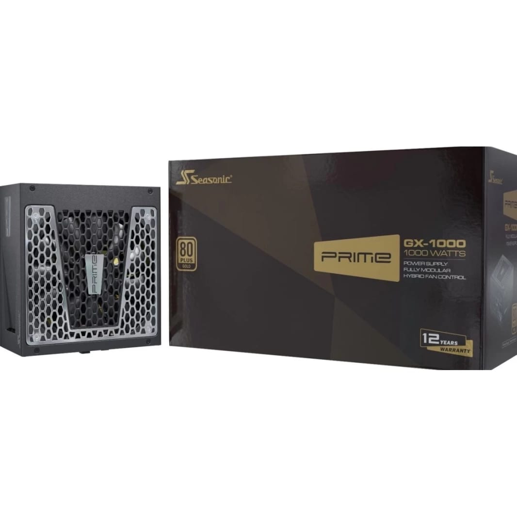 Seasonic PRIME GX-1000 1000W 80+ Gold Full-Modular Fan Control in Fanless Silent & Cooling Mode