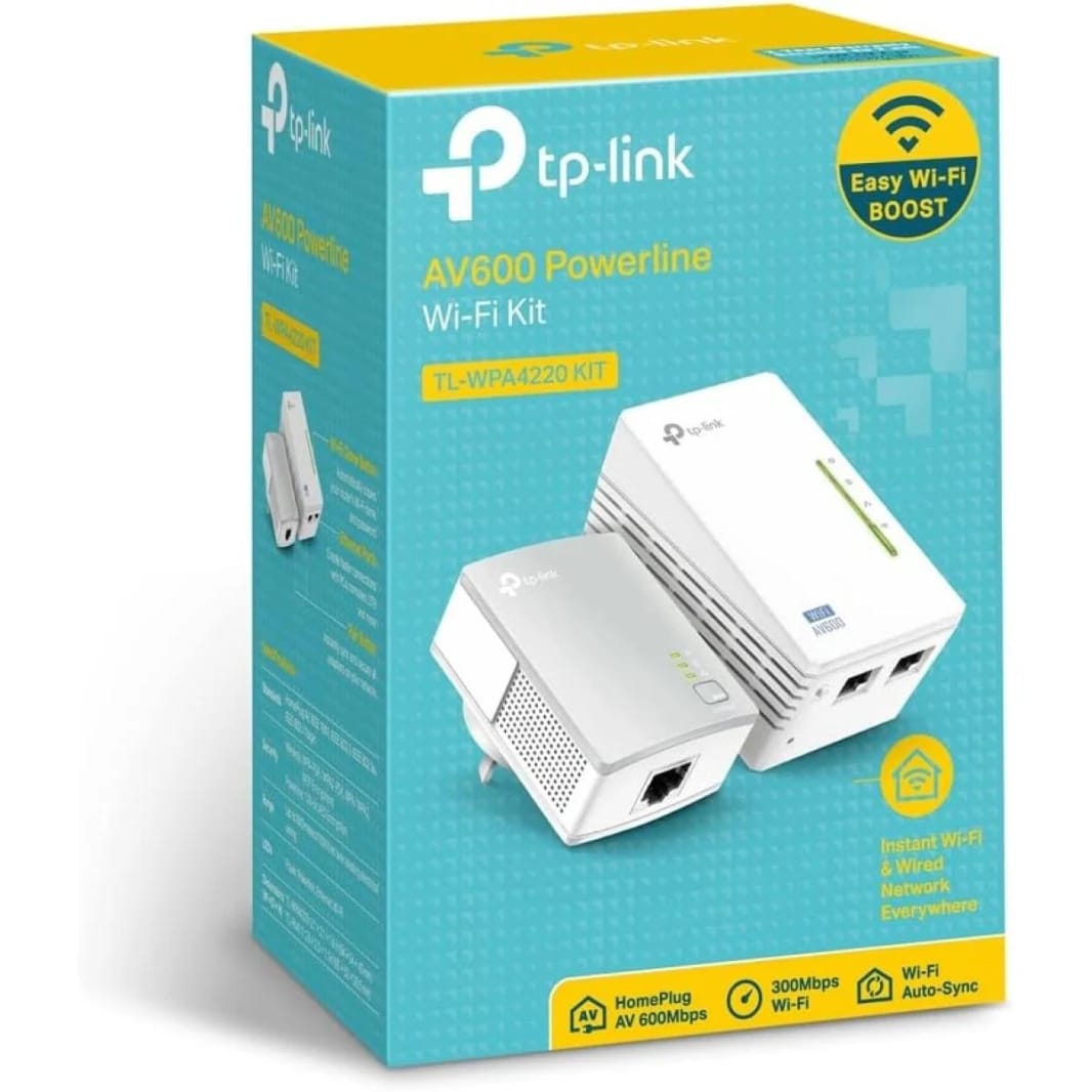 300Mbps AV600 Wi-Fi Powerline Extender Starter Kit