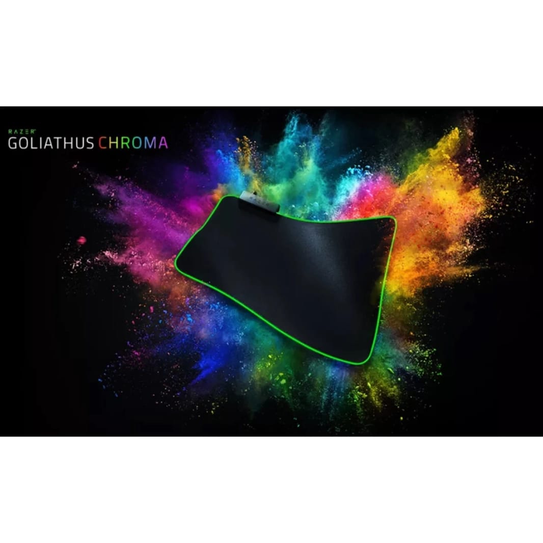 Razer Goliathus Chroma Soft Gaming Mouse Mat with Micro-Textured Cloth Surface Optimized for All Sensitivity Settings and Sensors RGB Chroma