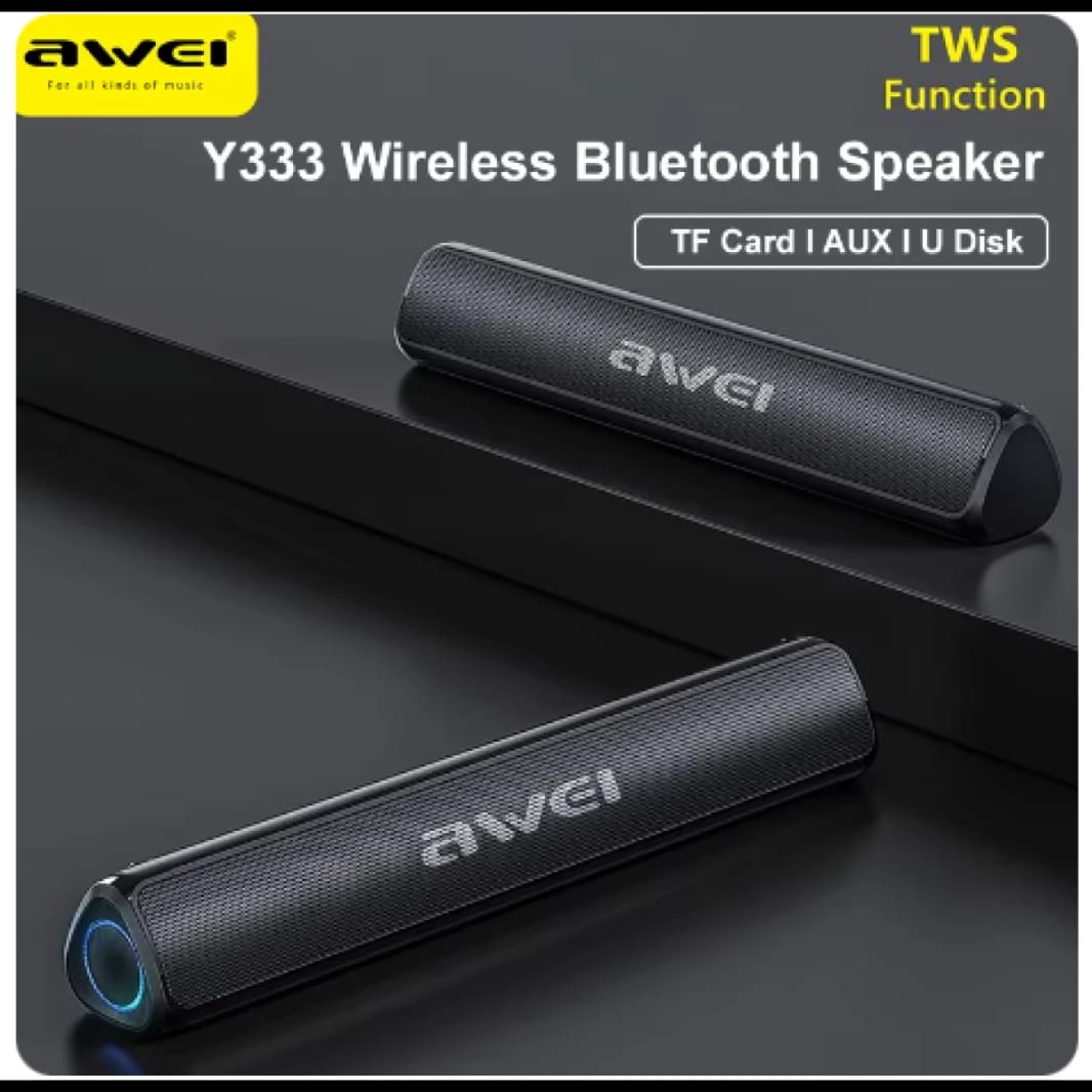 AWEI Y333 Wireless Bluetooth Speaker Stereo Sound Subwoofer For Home Audio Music Player Loudspeaker Support TF Card AUX U Disk