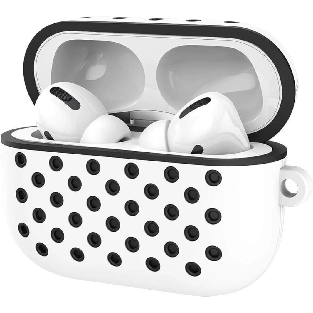 AirPods Case Pro with hook- White & Black