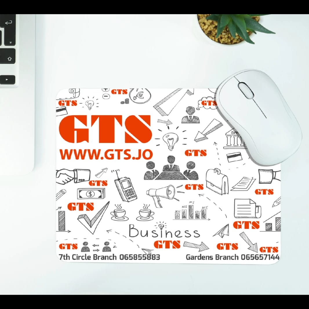GTS Mouse Pad Mat with Non-Slip Size 21cm x 26cm Rubber Base for Computer Laptop