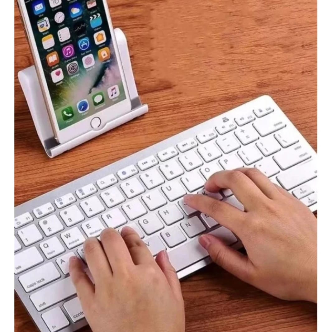 Wireless Keyboard, Ultra Thin Multilingual Keyboard with 78 Keys, Portable Universal Quiet PC Keyboard for Android/OS X/IOS/Windows