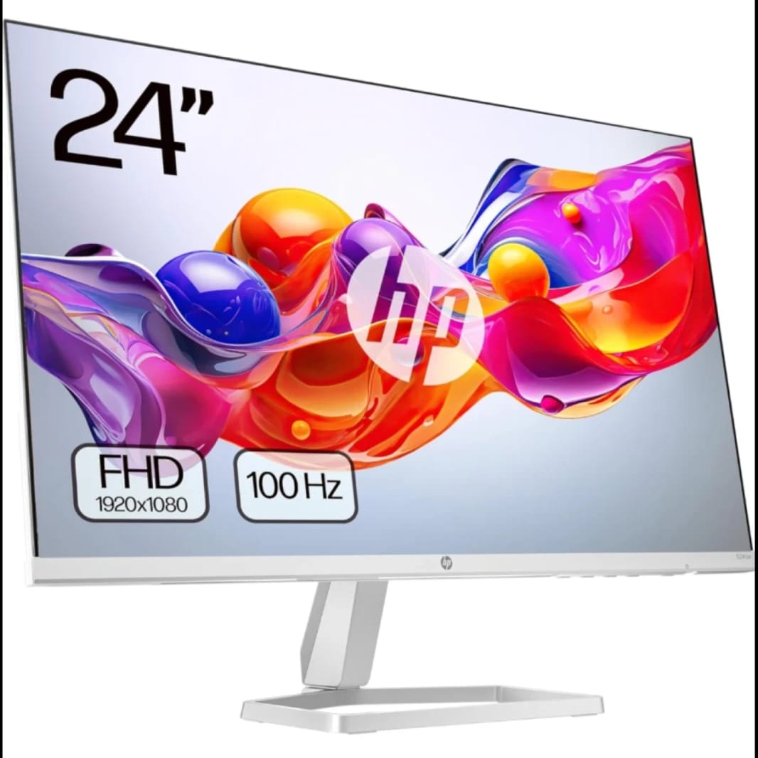 2024 HP 524SW Series 5 24 inch FHD Monitor, FHD Display (1920 x 1080), IPS panel, 99% sRGB, 1000:1 contrast ratio, 300 nits, Eye Ease with Eyesafe certification