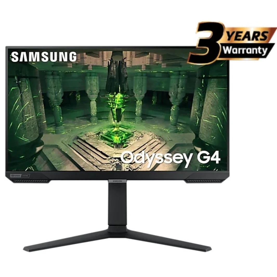 Samsung Odyssey G4 27" 16:9 FHD IPS Monitor, 240Hz Refresh Rate, HDR10, 1ms Response Time, FreeSync Premium, G-Sync Compatible, Black