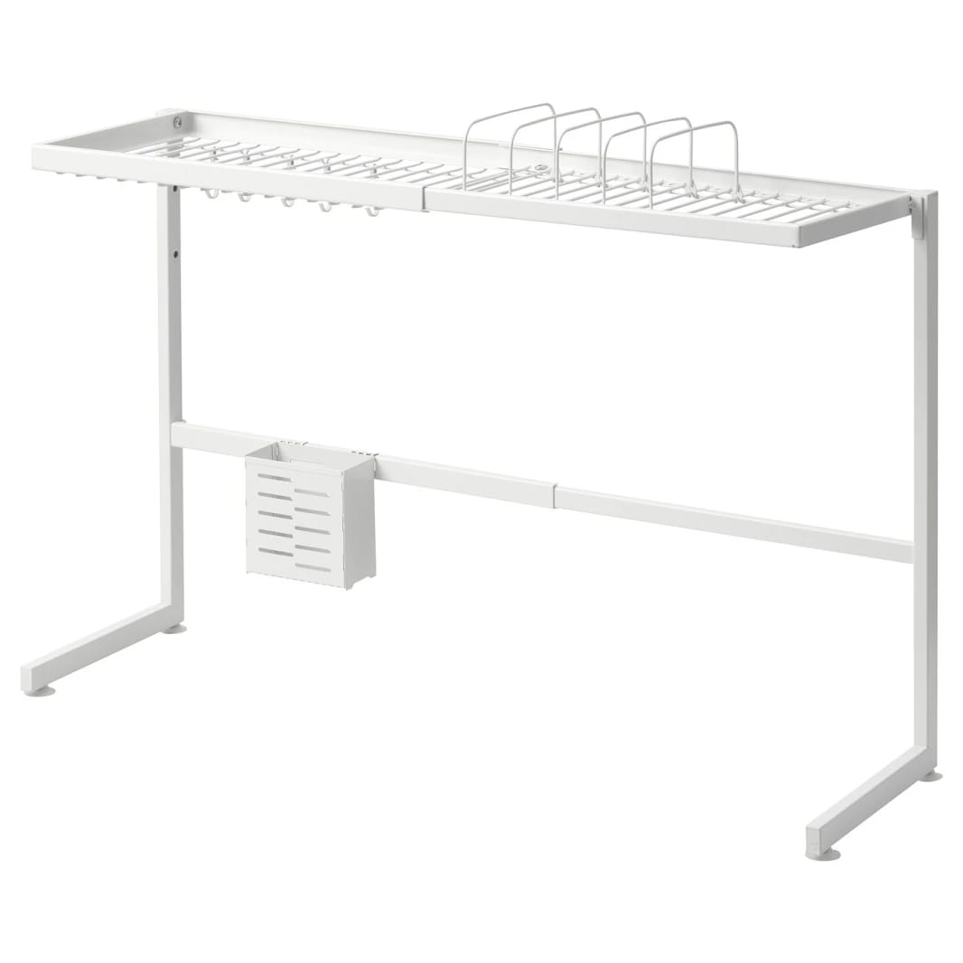 Dish drainer, white/extendable
