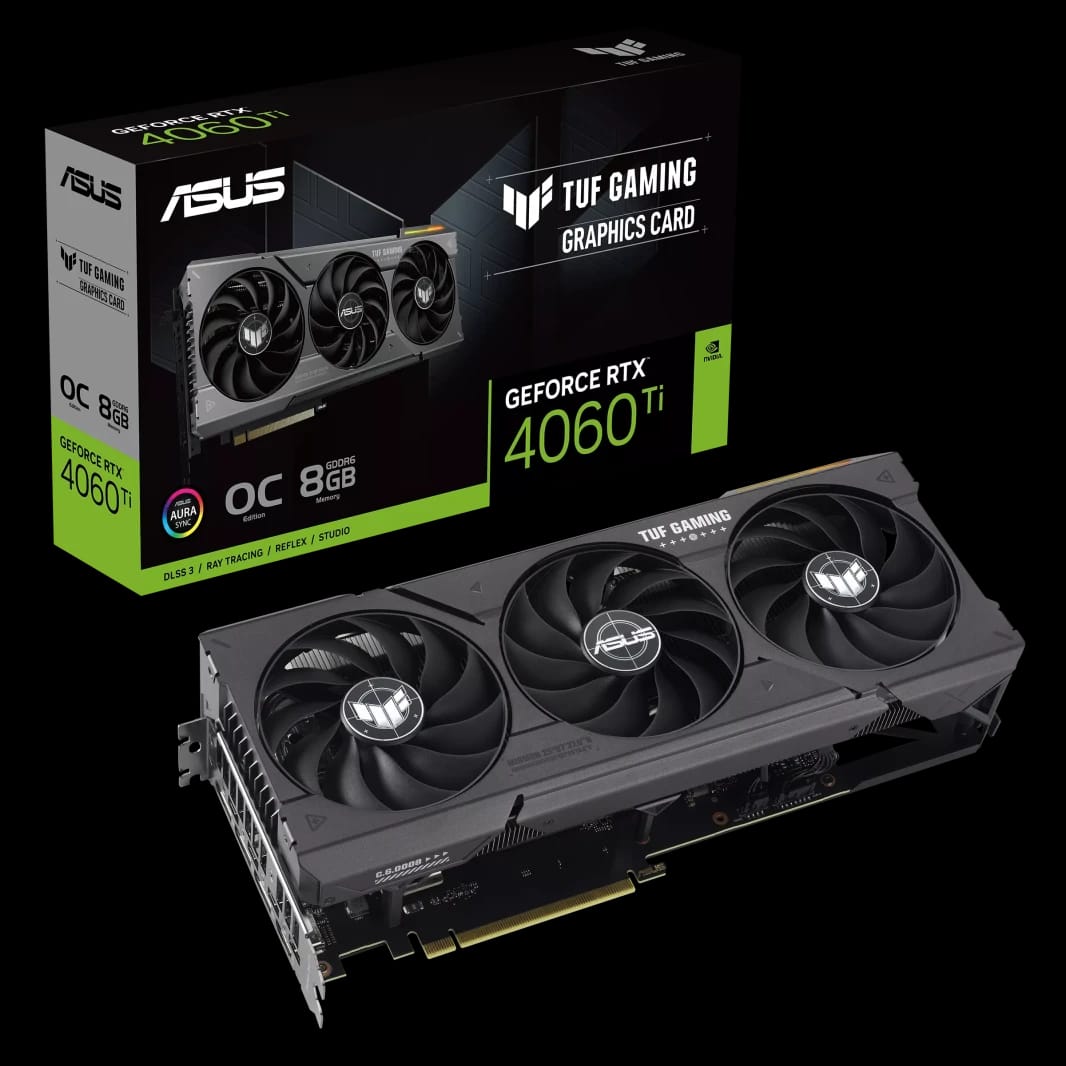 ASUS TUF Gaming GeForce RTX™ 4060 Ti 8GB GDDR6 OC Edition - بطاقة رسوميات