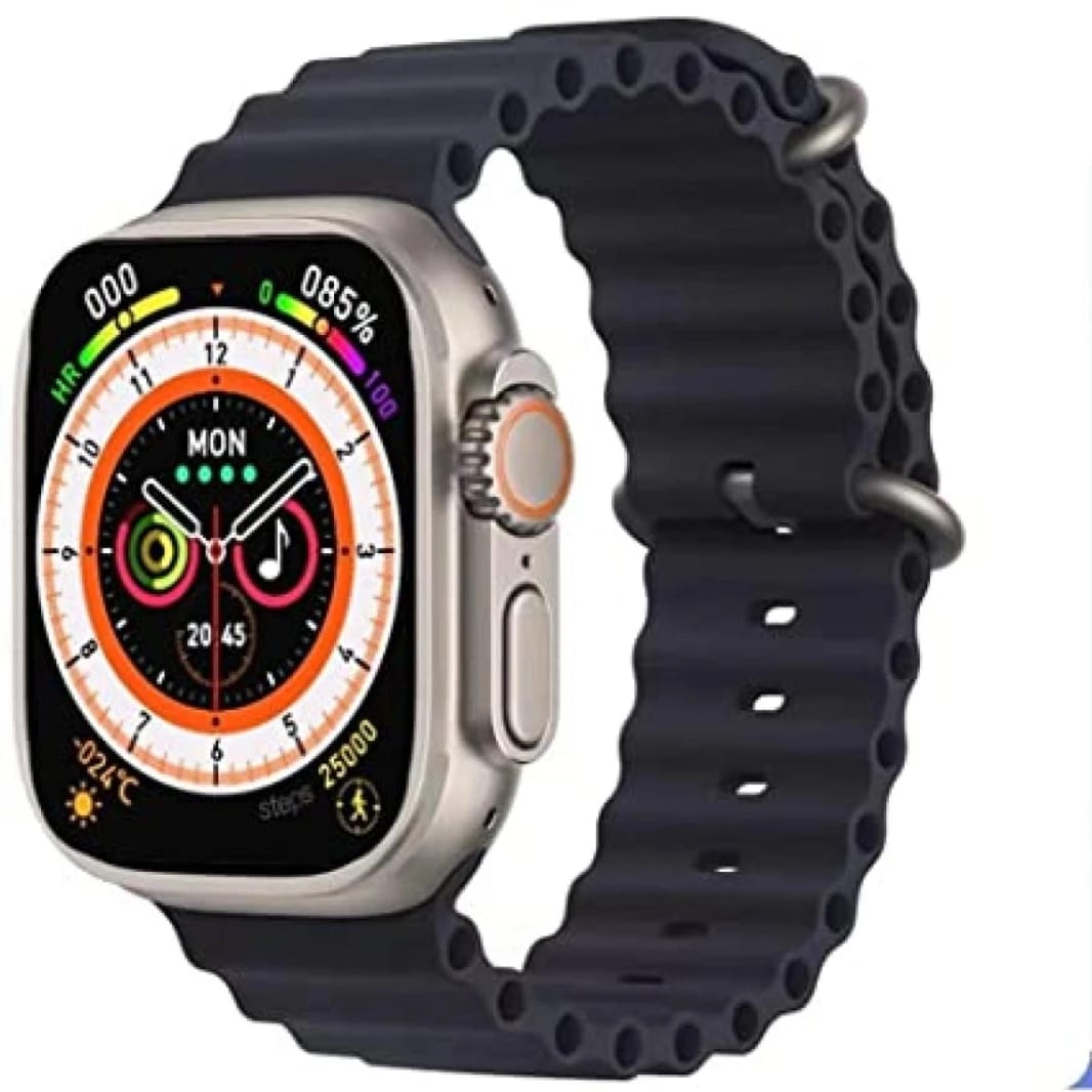 Hiwatch T800 Ultra 1.9inch Full Touch Display Magnetic Charging Smart Watch -Black