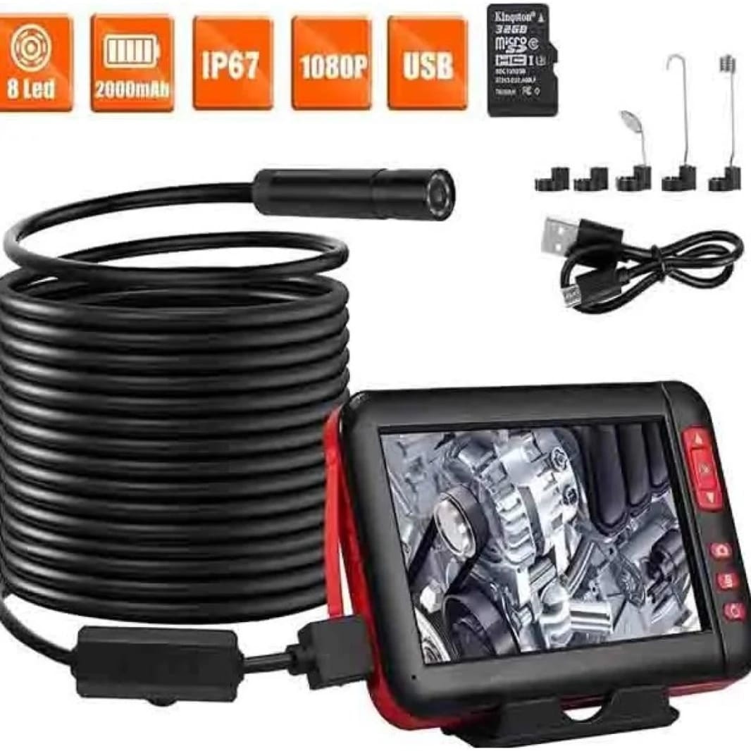 4.3-Inch LCD Screen Inspection Camera IP67 Waterproof Industrial Endoscope 10M