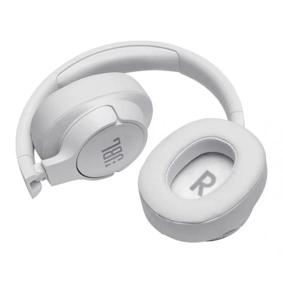 سماعات JBL T760NC خفيفة الوزن لاسلكية مع خاصية إلغاء الضوضاء - أبيض