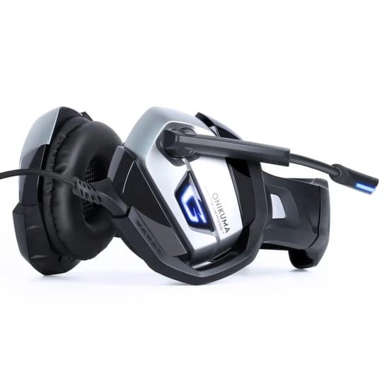 سماعة رأس ONIKUMA K5 50 MM DRIVERS LED LIGHT MULTI-PLATFORM GAMING مع ميكروفون إلغاء الضوضاء