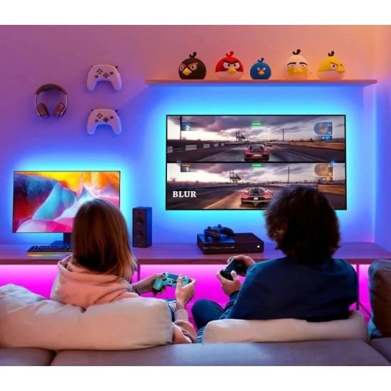 إضاءة خلفية LED بتقنية البلوتوث RGB من GOVEE لأجهزة التلفاز مقاس 46-60 بوصة مع جهاز تحكم عن بعد وتطبيق - 3M