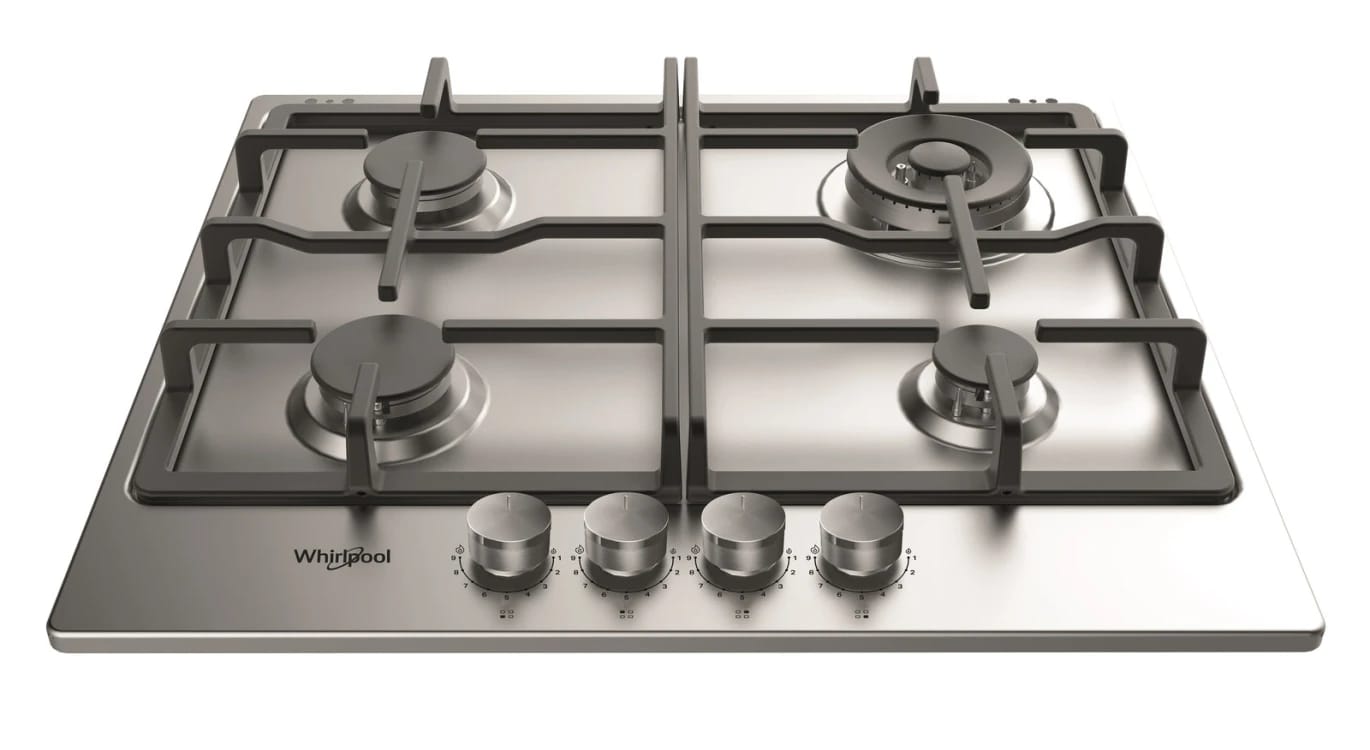 موقد غاز مدمج 60 سم من الحديد الزهر S.Steel-AKR 353/IX