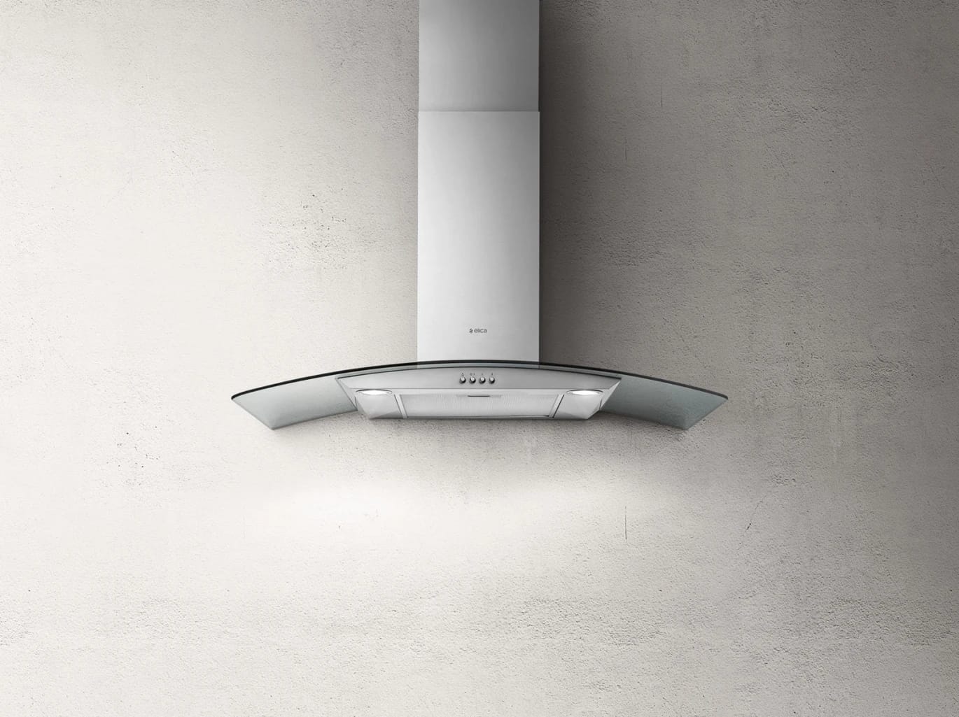 Wall Hood 90cm 550m3/h S.Steel+Glass