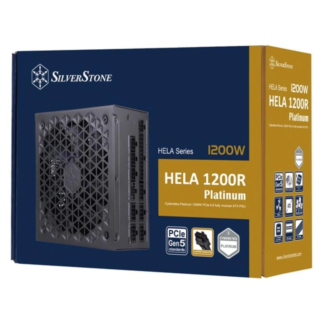 SilverStone HELA 1200R Platinum: مصدر طاقة كامل معياري بقوة 1200 واط 80 Plus Platinum