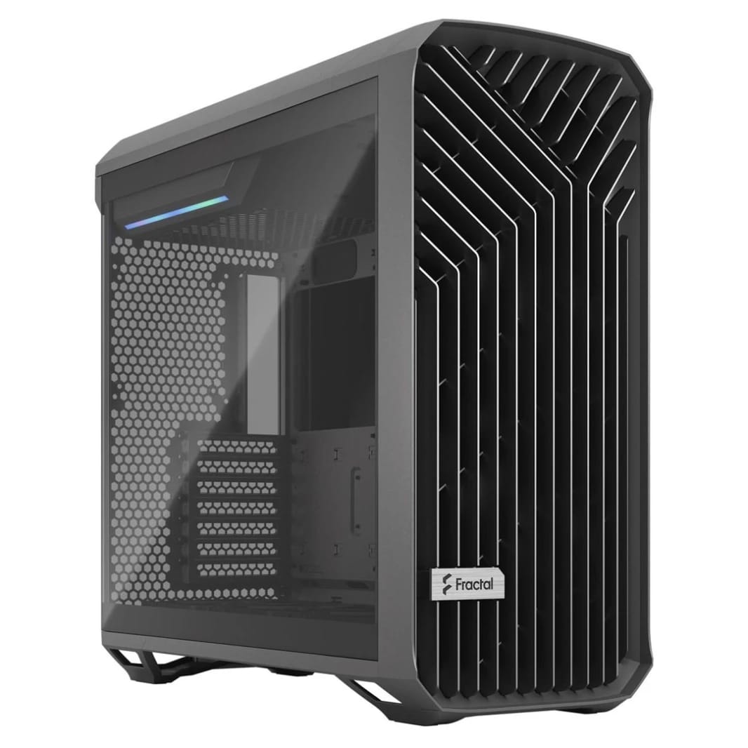 Fractal Design Torrent (Gray TG Light Tint) Mid-Tower Tempered Glass Gaming Case - Torrents of Power