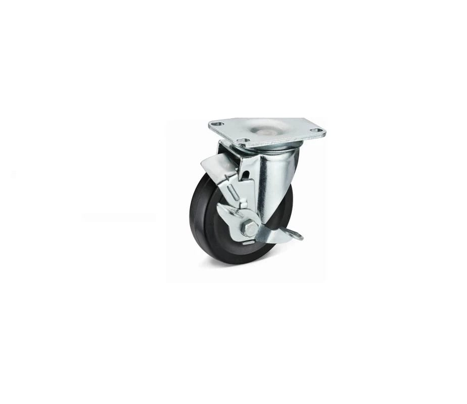 Black synthetic wheel brake, 100 mm
