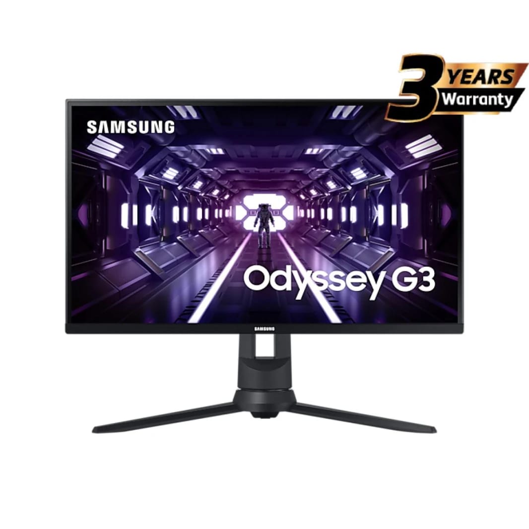 Samsung 27" Odyssey G3 FHD (1920 X 1080) VA 144Hz 1Ms , FreeSync Premium, Full Adjustable Stand - Flat Gaming Monitor
