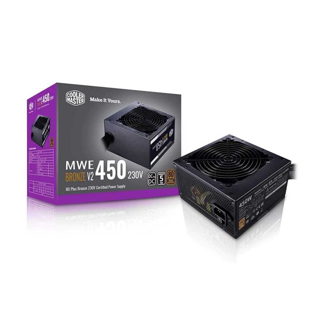 Cooler Master MWE 450 450W Bronze V2 80 Plus Masterwatt Lite Supply