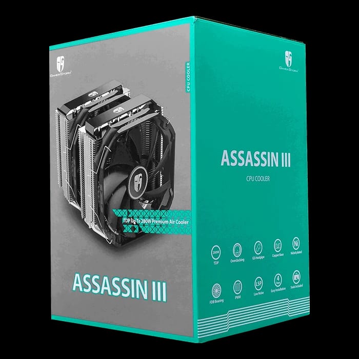 ASSASSIN III, 165mm Height, 280W TDP, Copper/Aluminum CPU Cooler