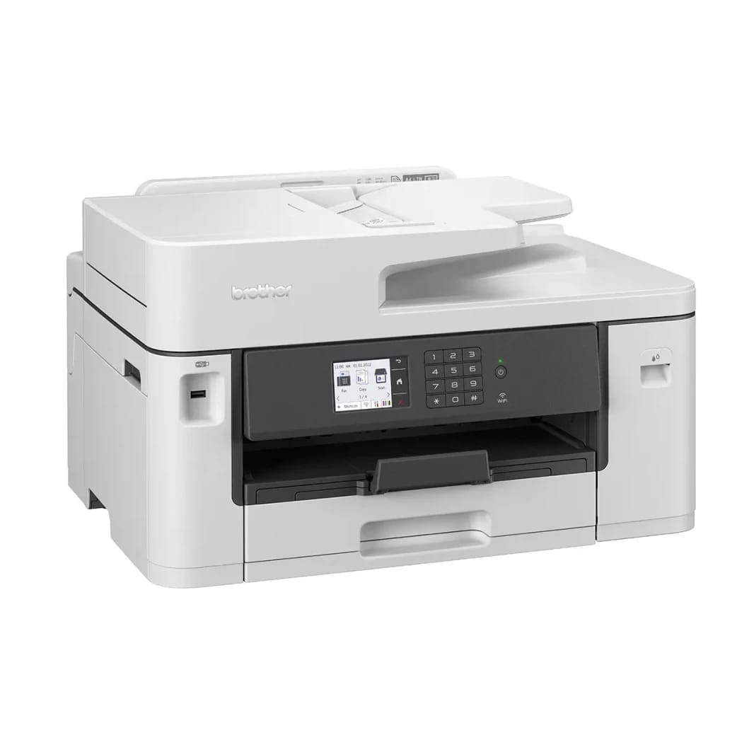 Brother MFC-J2340DW - A3 All-in-One Color Ink Cartridge Printer. Print/Scan/Copy/Fax. Auto 2-sided print up to A4. WiFi and Ethernet. Apple Airprint™ and WiFi Direct. White color