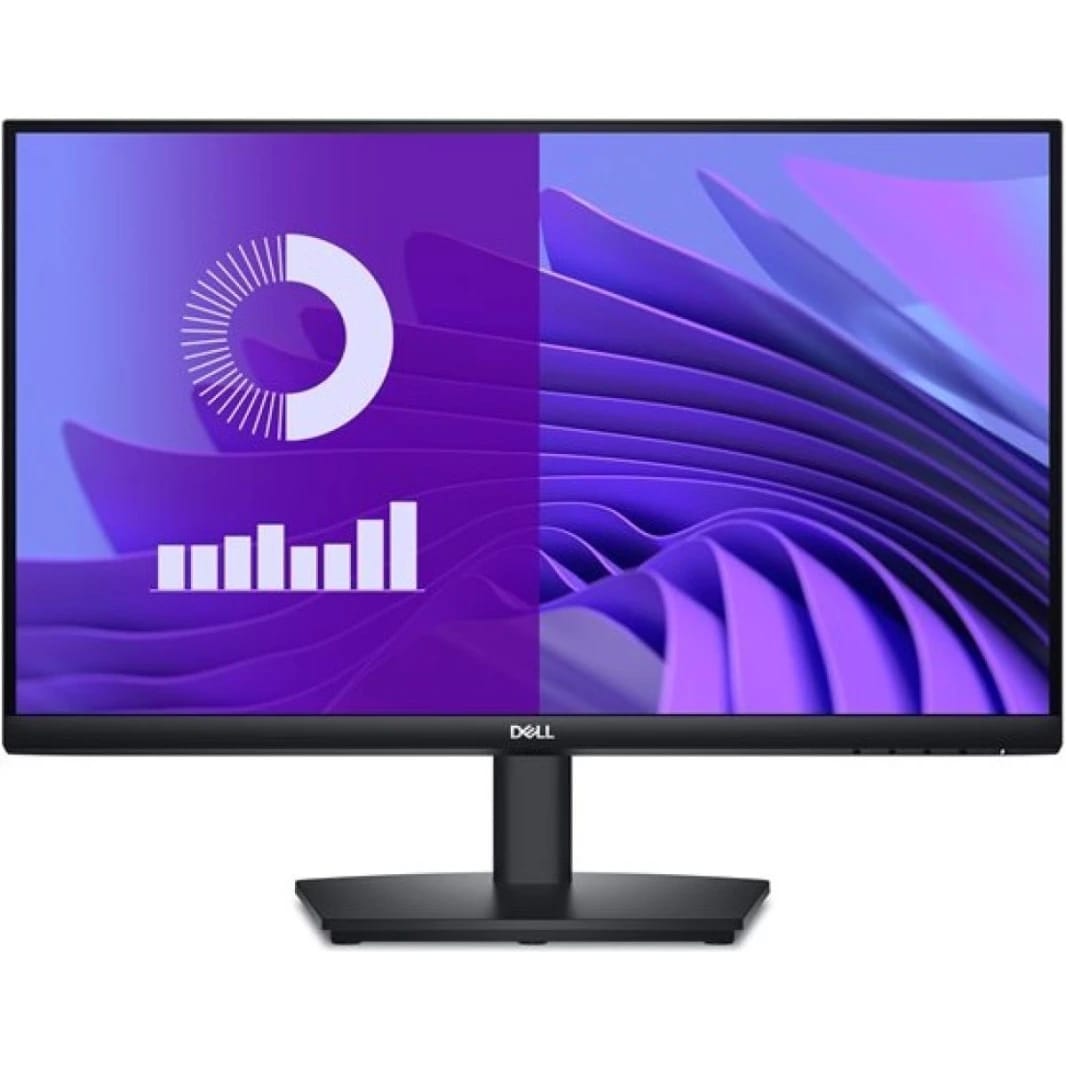 Dell E2425HS Essential Flat Monitor 24" FHD VA @75HZ, Adjustable Stand, Wide Viewing Angle Slim Bezel Display with DP, HDMI, VGA & Speakers - Black