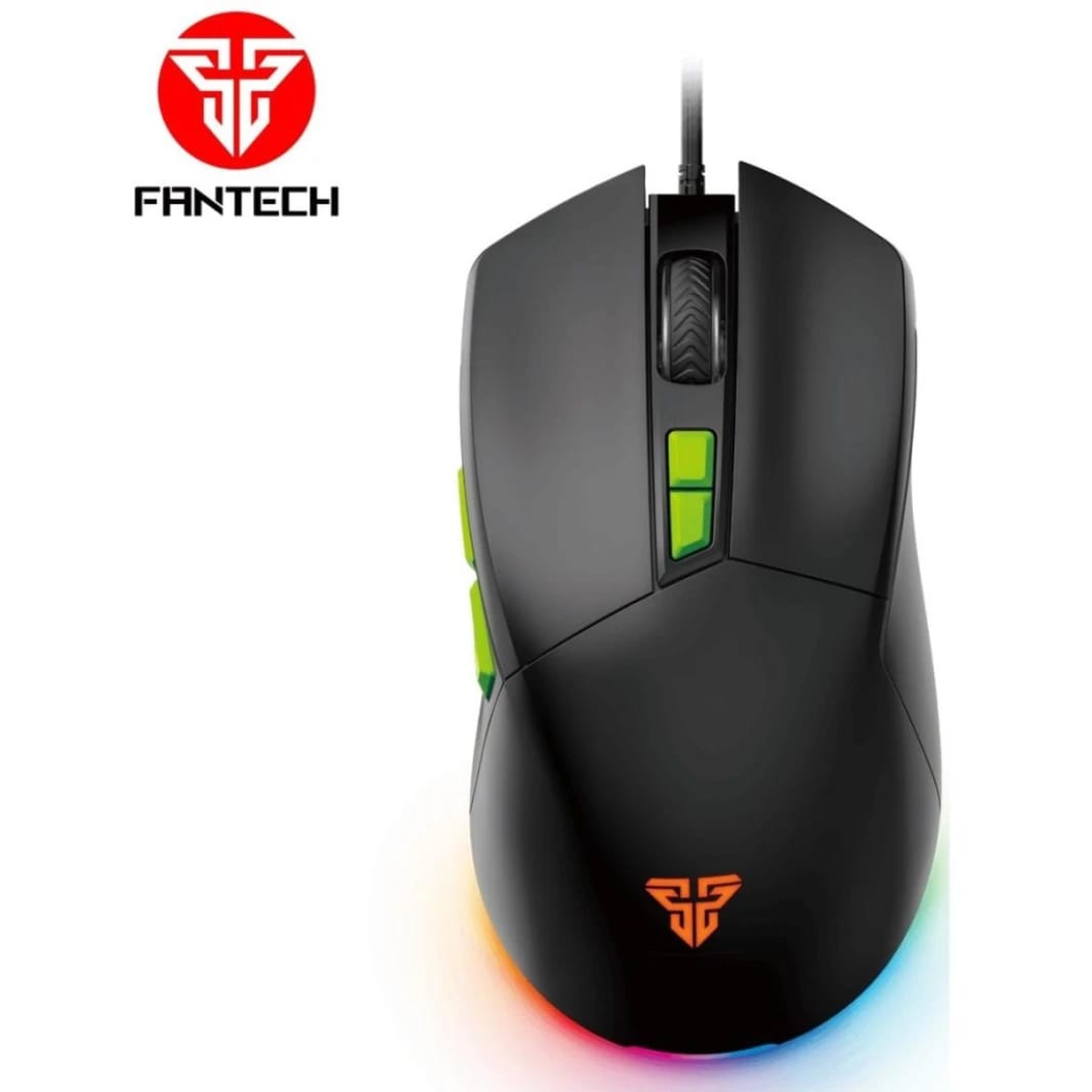 FANTECH PHANTOM II VX6 RGB Optical Wired (Black) Gaming Mouse, 7200 DPI, 7 Programmable Buttons
