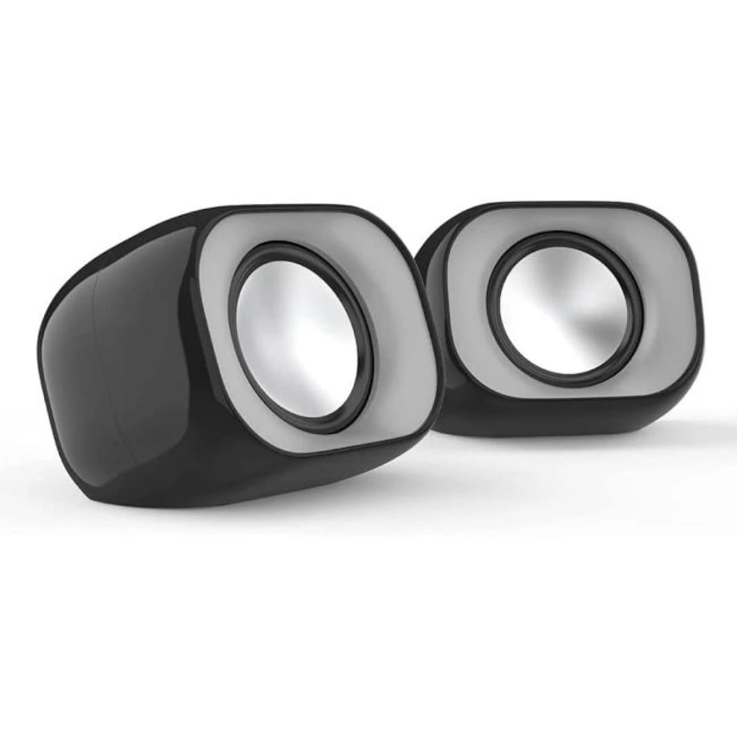 HP DHS-2111 Mini Box Wired 3.5 mm jack (audio), USB (power)  Multimedia Speaker 2-Channel 6W Max Power