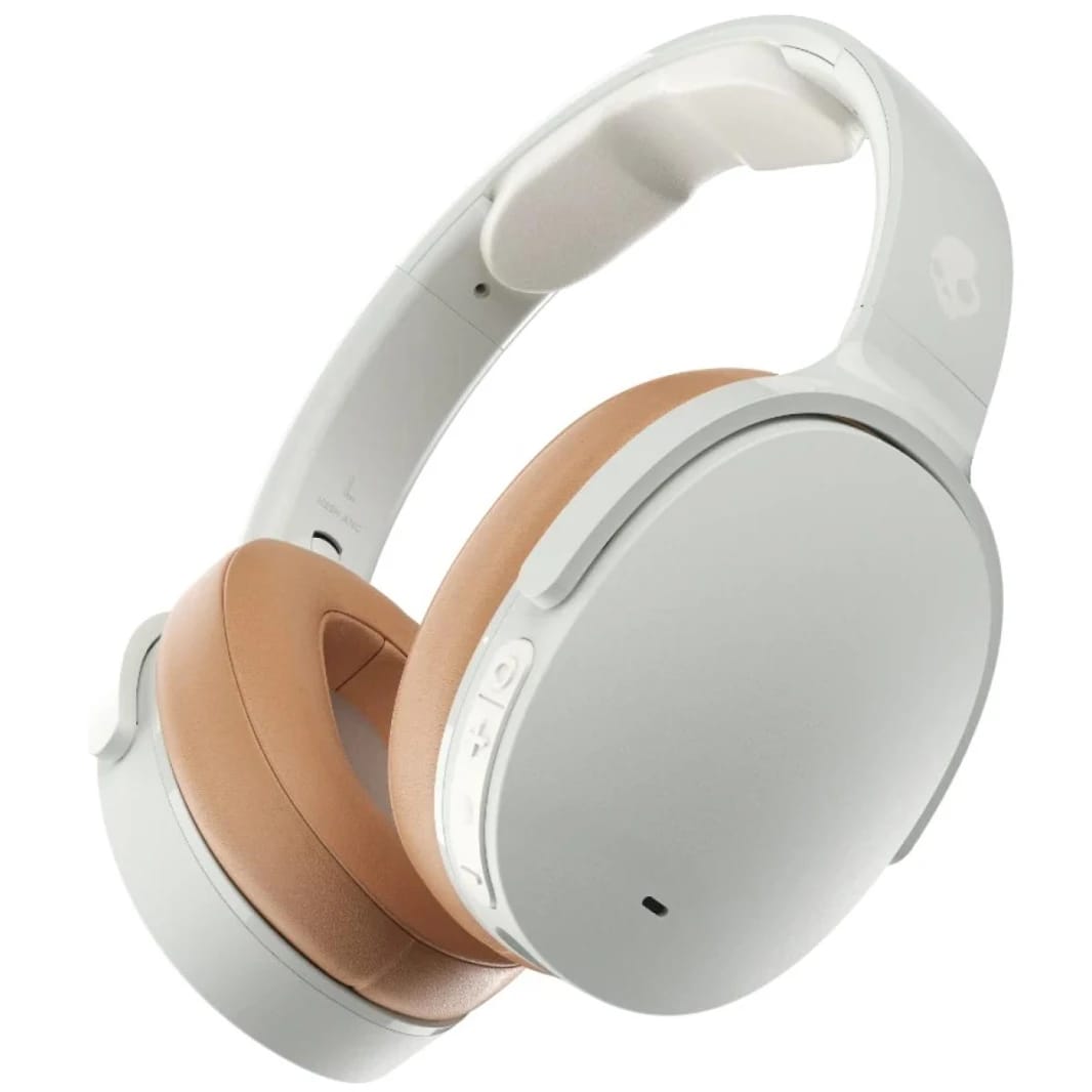 Skullcandy Hesh ANC Wireless Headphone (Bluetooth 5.0) Over-Ear Headset w/ ANC 4 Microphone, Rich, Clear Audio, 22 Hours Total Battery + Rapid Charge, Call, Track & Volume Control - Mod White