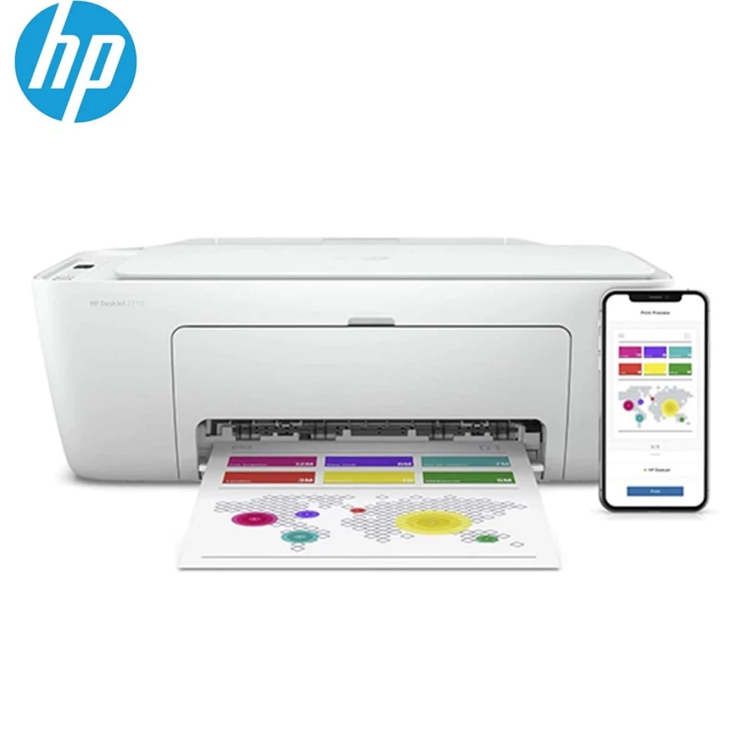 HP DeskJet 2710 All in One Printer with wireless  Print  Copy  Scan  Inkjet Printer For Home And Small Office [ 5AR83B ]
