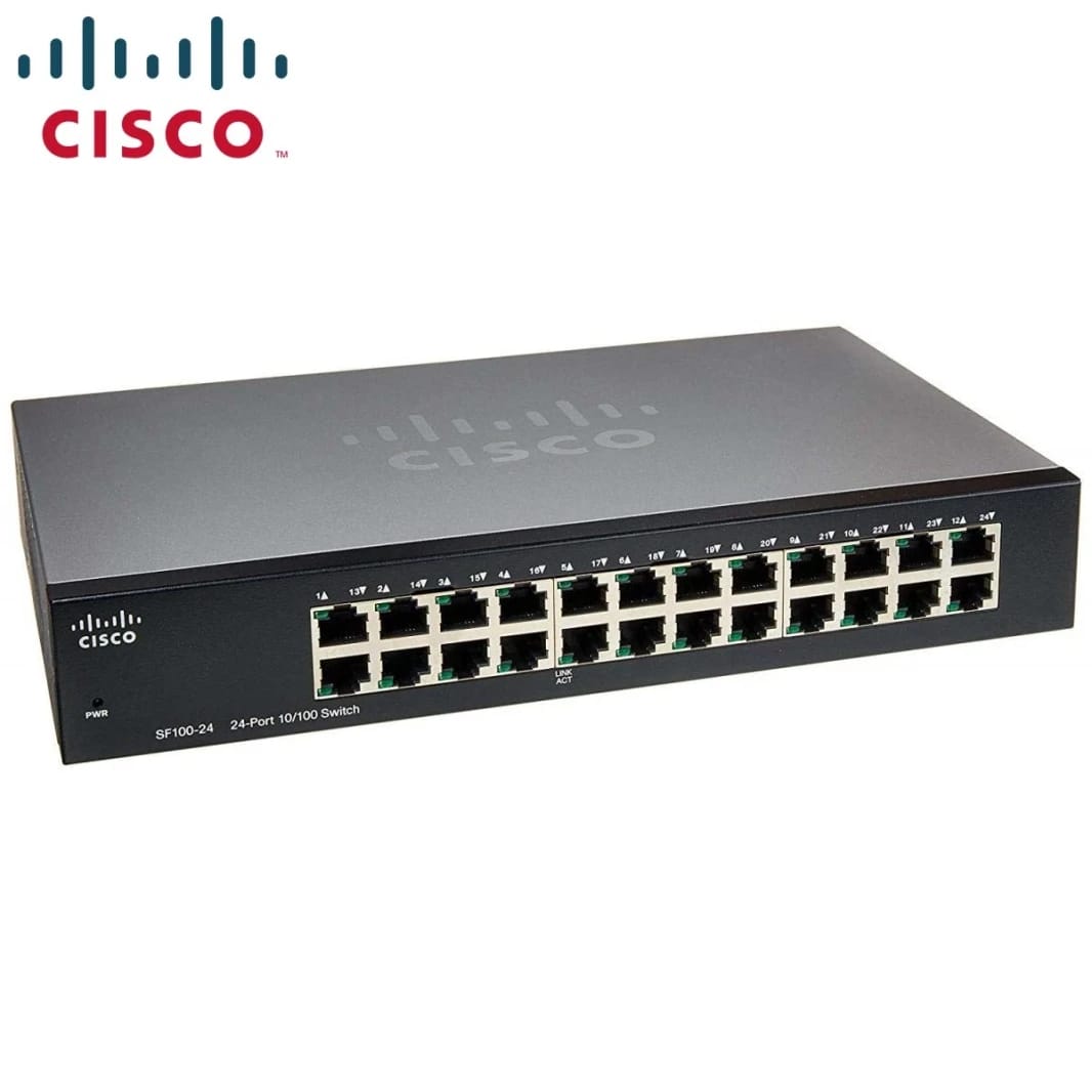 Cisco SF110-24 10/100 24-Port Unmanaged Rack Switch USED