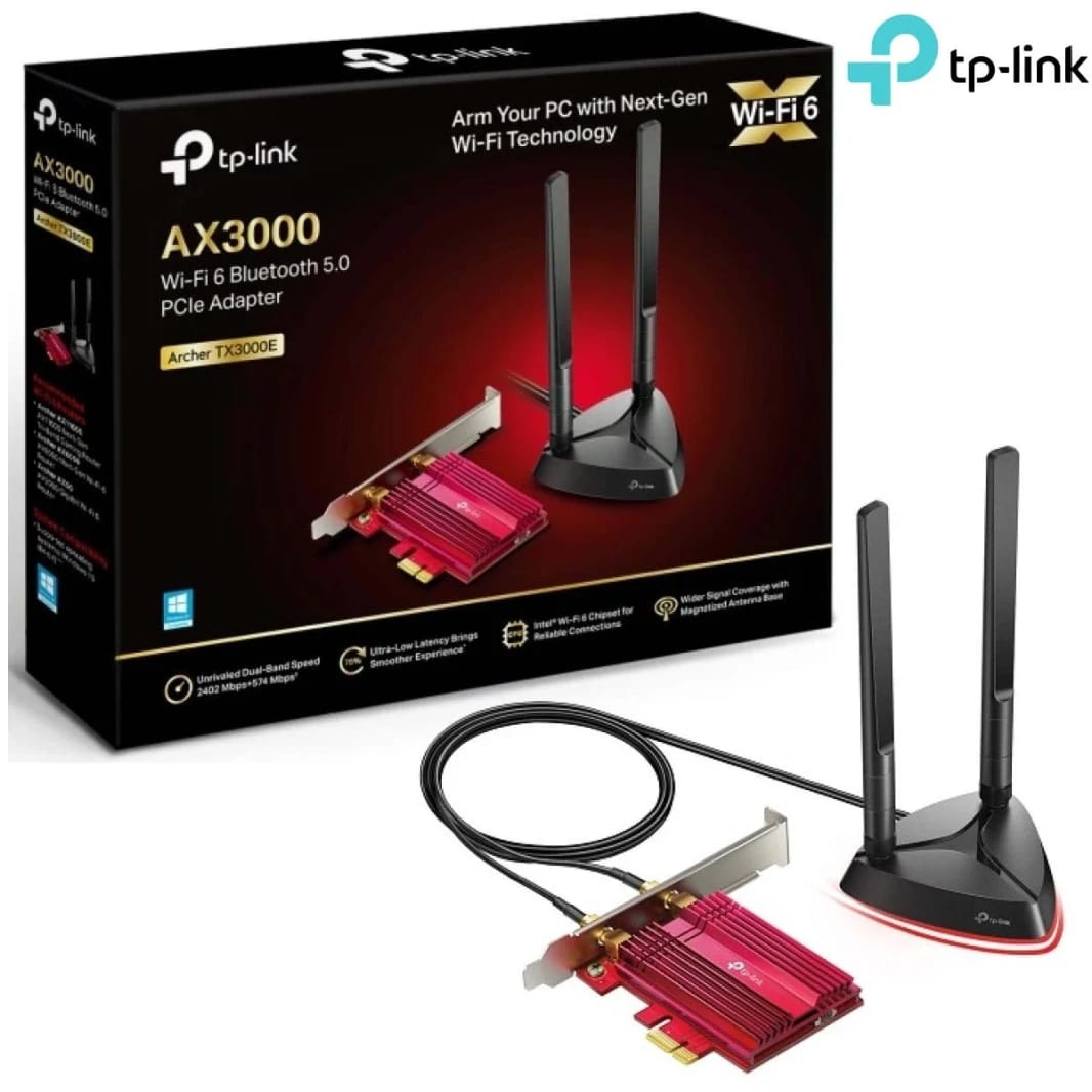 AX3000 Wi-Fi 6 Bluetooth 5.0 PCIe Adapter Archer TX3000E New