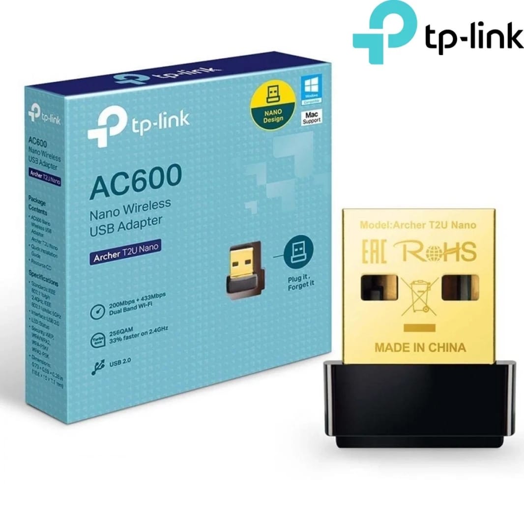 AC600 Nano Wireless USB Adapter Archer T2U Nano