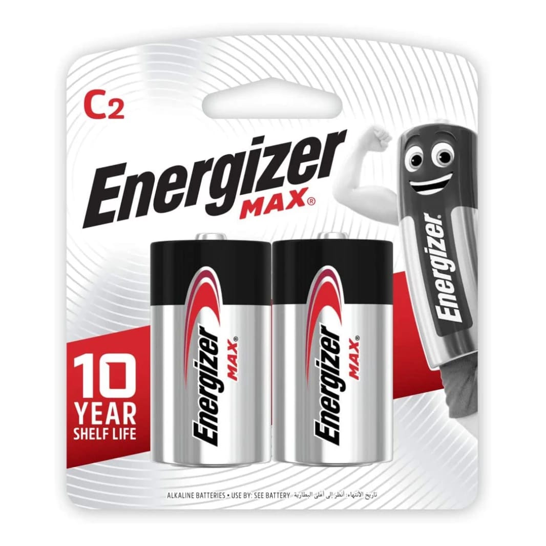 ENERGIZER C BATTERY - 2PCS