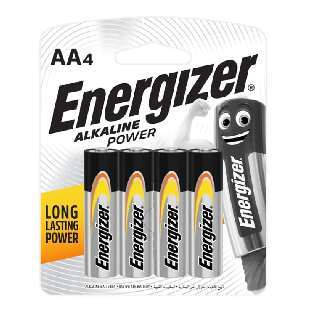 ENERGIZER AAA ALKALINE POWER BATTERY - 4PCS
