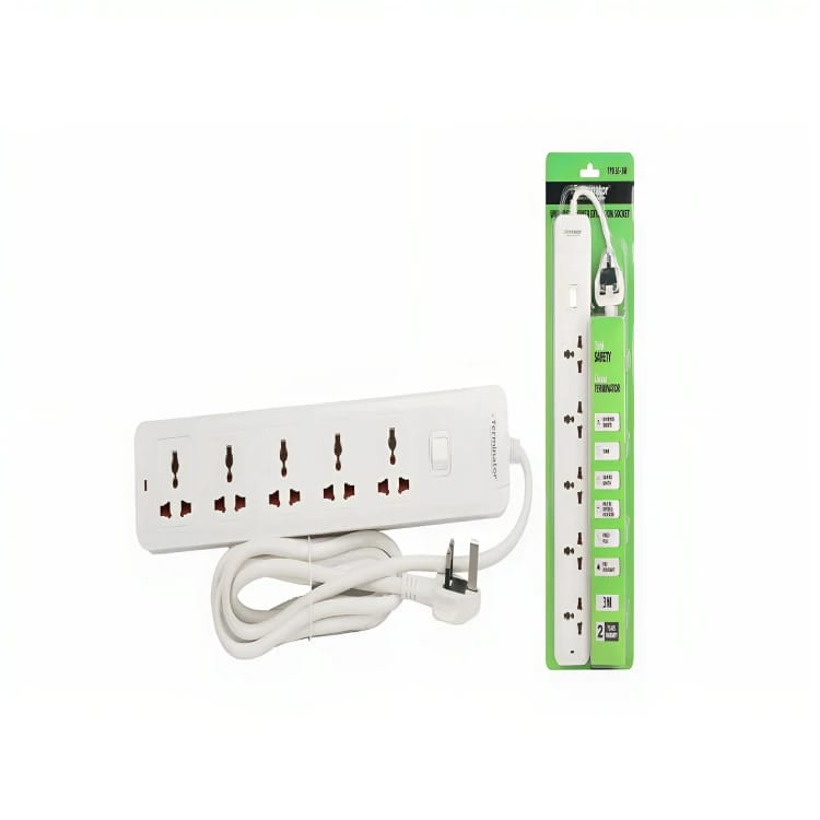 مقبس تمديد الطاقة العالمي TERMINATOR 5 WAY 3M TPB 35-3M
